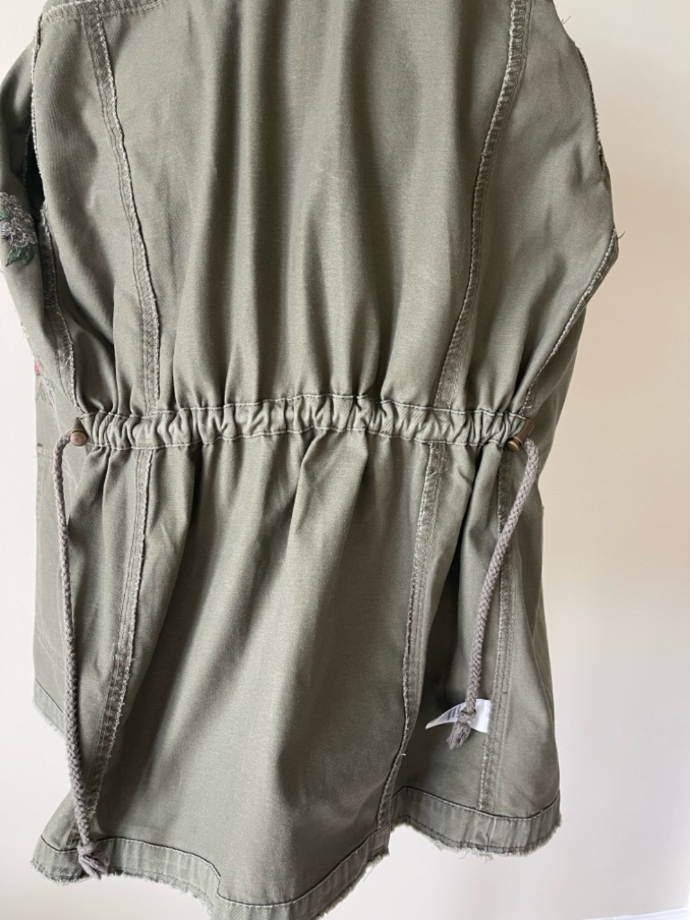 Maurices Olive Green Embroidered Utility Jacket EUC Size Small - Picture 6 of 8